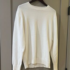 Brandy Melville Cream Crew Sweater